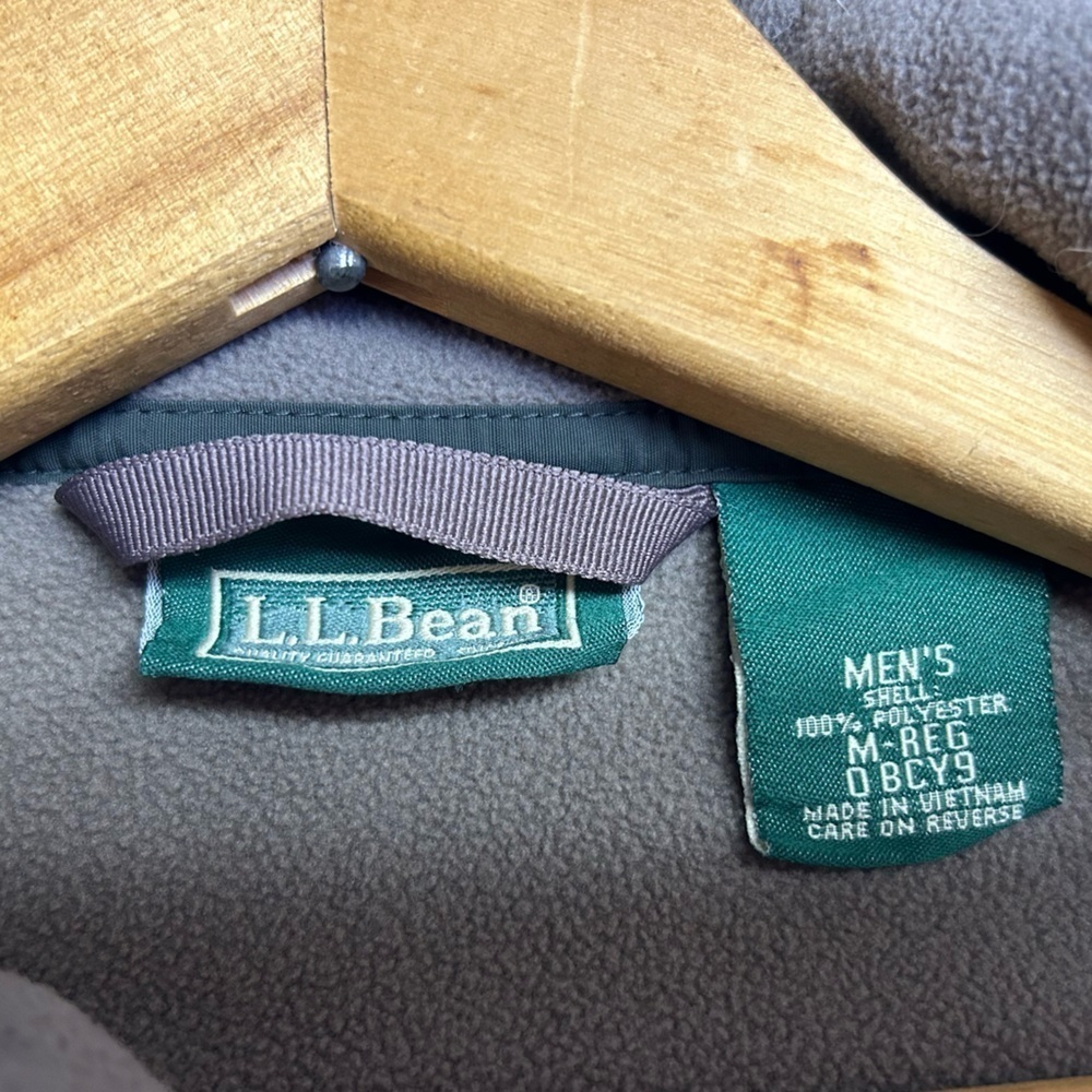 L.L Bean Fleece Zip Up Sweater Medium - Picture 4 of 5